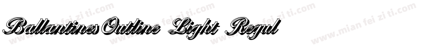 BallantinesOutline Light Regular字体转换